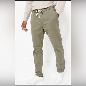 Marine Layer Saturday Pants Athletic Fit Olive Green Organic cotton ,Large